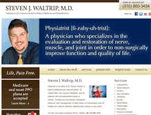 Tablet Screenshot of drstevenwaltrip.com